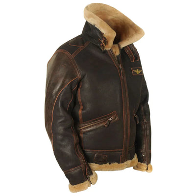 ANDREI I FLEECE-GEFÜTTERTE LEDERJACKE