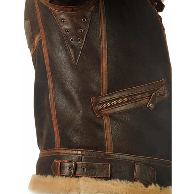 ANDREI I FLEECE-GEFÜTTERTE LEDERJACKE