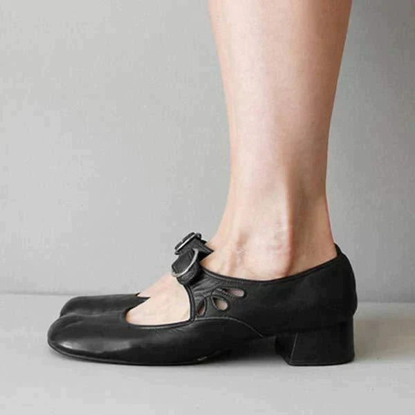 Emma™ - Klassische Sandalen mit Lederabsatz