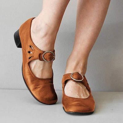 Emma™ - Klassische Sandalen mit Lederabsatz